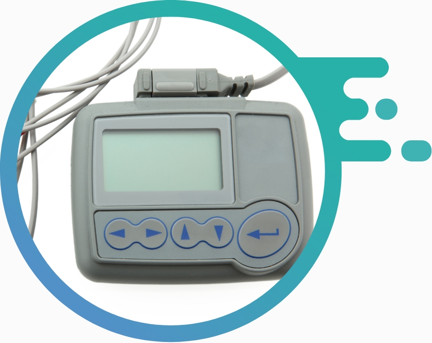 A wearable device, 24-hour Holter monitor.