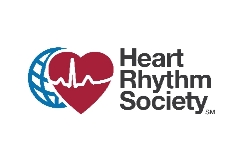 The logo of the Heart Rhythm Society.